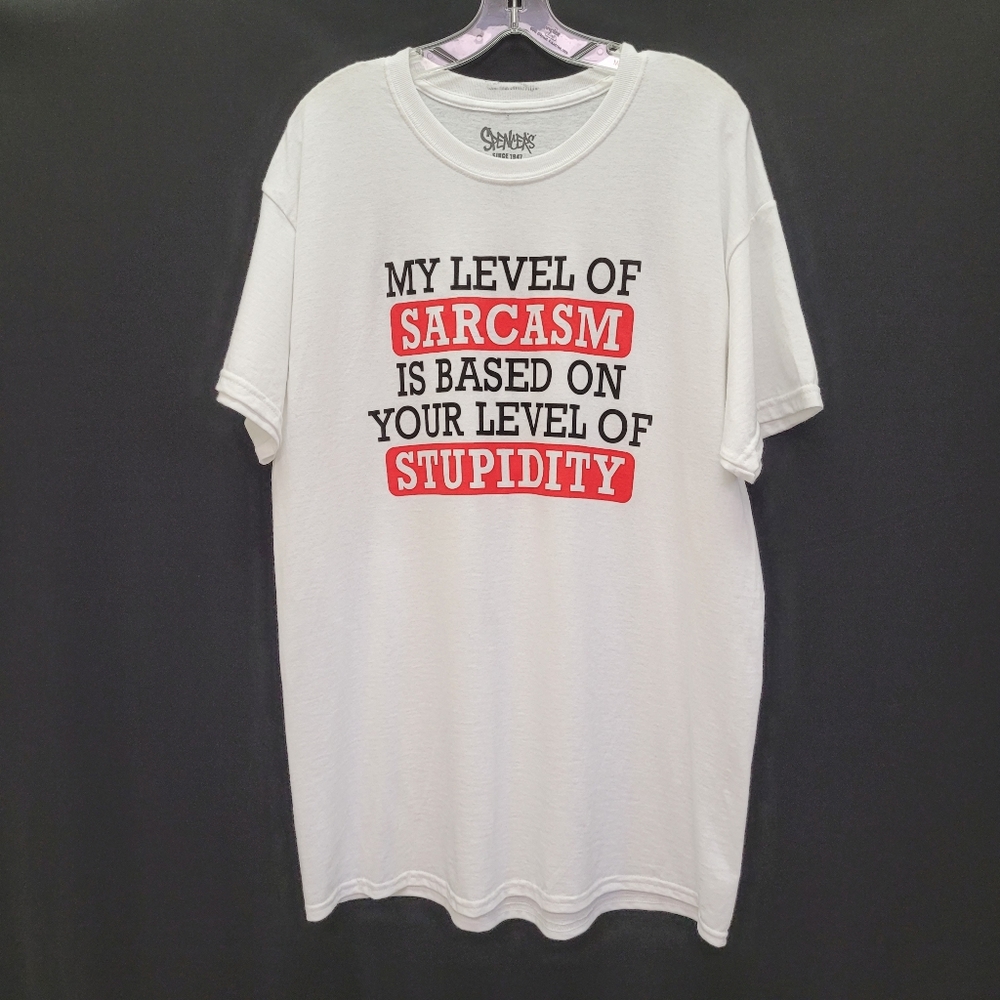Spencer's "My Level Of Sarcasm" T-shirt